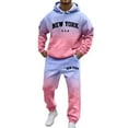 thumbnail image 1 of MEZZALL Men's Outfits Tracksuits Sweatsuit Daily Comfortable Loose Fit Long Sleeve Hoodie Pants Sets All Seasons Stylish Versatile Outfit For Every Occasion Clothes Sets Relaxed Fit Clothing, 1 of 5