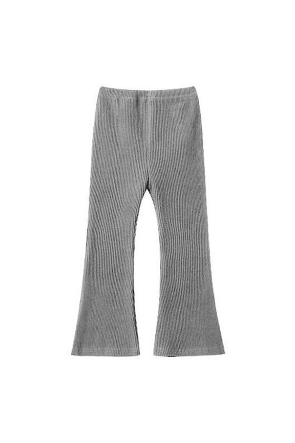 Micro Flare Pants Girls Stretch Outer Layer Leggings Trousers Comfort Toddler Baby Wear 6-12M