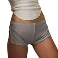 thumbnail image 1 of MEZZALL Micro Shorts For Women Low Waist Side Slit Mini Shorts Slim Pajamas Shorts Bottoms Sleepwear Leisure Solid Color Summer Daily Casual Bottoms, 1 of 4