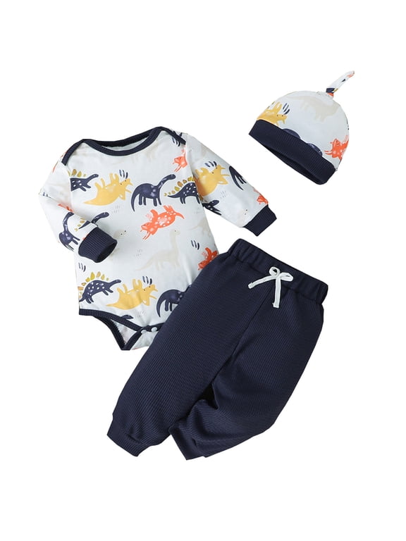 MEZZALL Newborn Baby Boy Clothes Outfits Letter Prined Romper Pants Set Baby Boy Clothing 0 3 6 9 12 18 Months