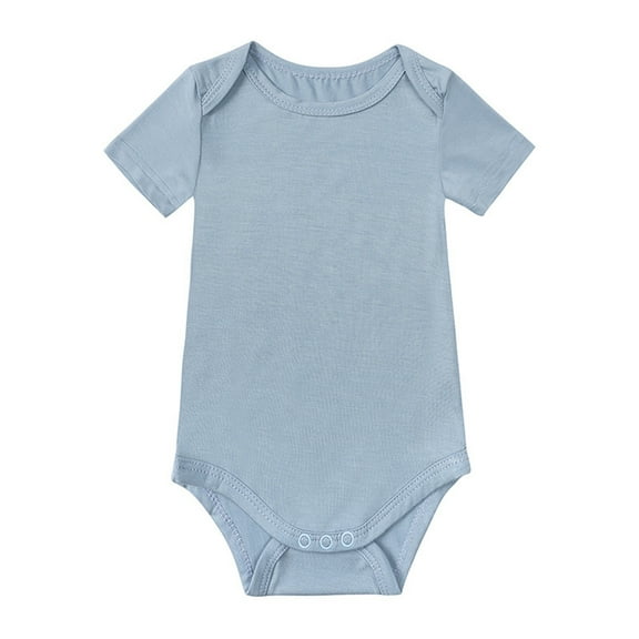 MEZZALL Baby Boys Girls Short Sleeved Solid Color Onesie Romper Bodysuit One-Pieces Lovely Toddler Baby Wear 12-18M