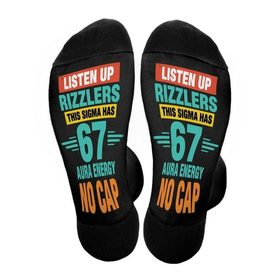 MEZZALL Number 6 7 Printed Kids Sports Socks Cartoon Youth Crew Socks For Childhood 7 12 Years Old Fashionable Socks