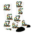 thumbnail image 1 of MEZZALL Number 6 7 Printed Socks Children Comfortable Daily Wear With Design Soft Breathable Fabric For Kids Boys Girls Versatile Socks, 1 of 2