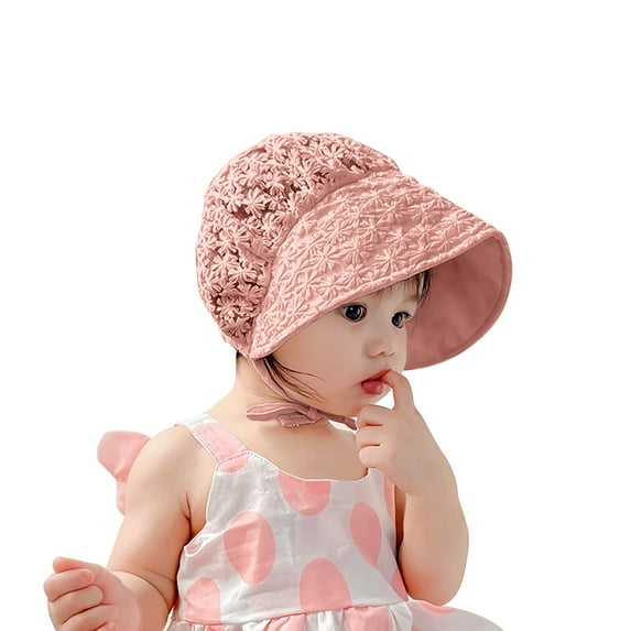 MEZZALL Outdoor Baby Sun Hat Baby Hat Summer Light And Thin Children Hat Cute Hat Girl Hat Classic Toddler Dailywear, Pink, 3-18 12 Months