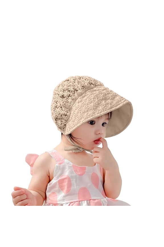 Outdoor Baby Sun Hat Baby Hat Summer Light And Thin Children Hat Cute Hat Girl Hat Leisure Toddler Dailywear, Beige, 3-18 12 Months