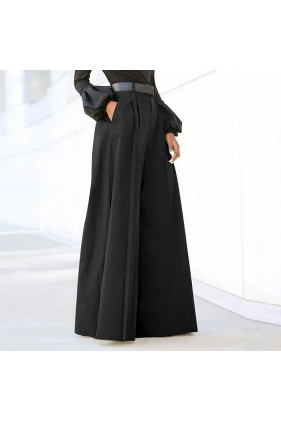 Pants Women Palazzo Pants Summer Printed Cropped Linen Comfy Baggy Trousers With Pockets Fashion Elegant Party High Waist Wide Leg Trousers Flared Pants Soft Daliy Slacks