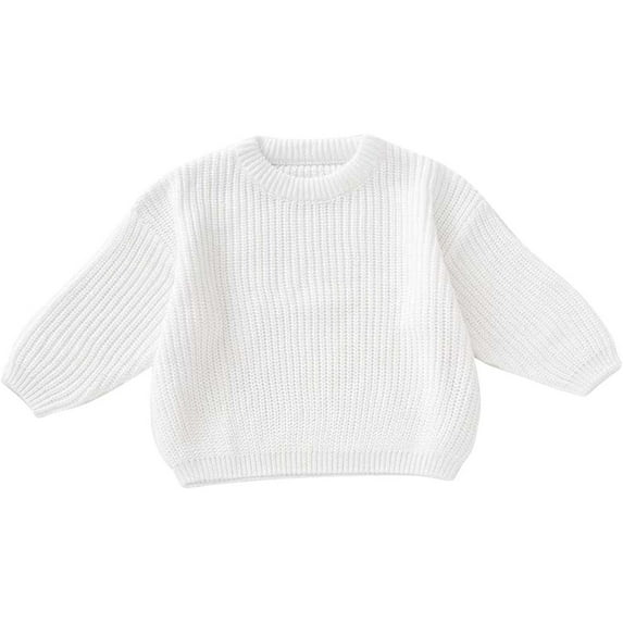 MEZZALL Personalised Baby Sweater Solid Color Knitwear Toddler Winter Clothing Boys Girls Knitted Sweater Children Autumn Tops Leisure Long Sleeve O-Neck Dailywear