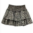thumbnail image 1 of MEZZALL Kids Short Flounces Leopard Skirt, Brown, One Size, 1 of 2
