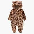 thumbnail image 1 of MEZZALL Soft Baby Boys Winter Romper Jumpsuit Cozy Fuzzy Onesie Animal Print Design Warm Home Wears Playful Onesie Toddler Winter Wear Fashionable Long Sleeve O-Neck Spring Child One-Pieces, 1 of 7