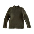 thumbnail image 1 of MEZZALL Soft Stretch Kids Ribbed Turtleneck Sweater Breathable Comfortable Girls Boys Toddler Winter Fall Layering Knit Tops Versatile Baby Dailywear, 1 of 9
