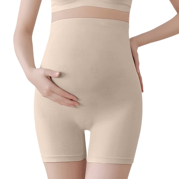 MEZZALL Solid Color Maternity Pregnant Women's Shorts Pregnancy Belly Support High Waist Shorts Cozy Trousers