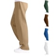 thumbnail image 1 of MEZZALL Solid Color Men Casual Wide Leg Pants, Loose Non-Cuffed Straight Leg Sweatpants, Street Style Lightweight Athletic Trousers, 1 of 6