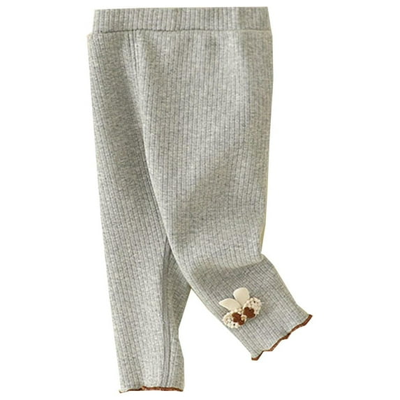 MEZZALL Spring Girls Leggings New Baby Pants Winter Warm Pants Leisure Dailywear, GY2, 18-24 Months