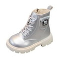 thumbnail image 1 of MEZZALL Stylish Girls Ankle Boots Fashion Leather Casual Winter Footwear Shoes Toddler Youth Solid Color Leisure Teen Footwear, 1 of 7