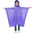 thumbnail image 1 of MEZZALL Summer Autumn Boys Girls Rainwear Plain Color Buttoned Thick Poncho Cartoon Raincoats Rain Ponchos Infants Toddler Trenchcoat Classic / 5-10Years, 1 of 4