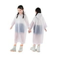 thumbnail image 1 of MEZZALL Summer Autumn Boys Girls Rainwear Plain Color Buttoned Thick Poncho Cartoon Raincoats Rain Ponchos Toddler Trenchcoat Stylish / 4-9 Years, 1 of 3