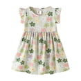 thumbnail image 1 of MEZZALL Summer Cotton Chiffon Floral Print Full Print Flared Baby Girl's Dress With Full Sleeves Versatile Toddler Wear, 1 of 9