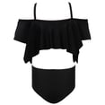 thumbnail image 1 of MEZZALL Summer Girls Two Piece Swimsuits Swim Tops With Shorts Sun Rash Guard Swim Tops With Shorts Comfortable Swimwear Hawaii Beachwear, 1 of 3