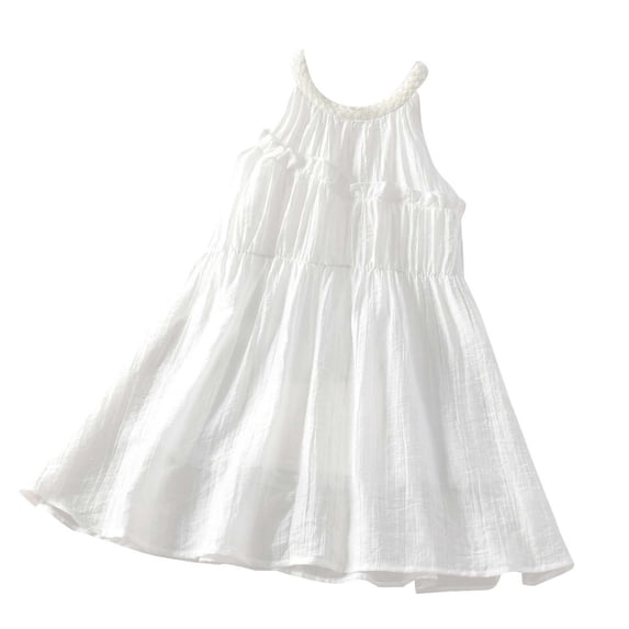 MEZZALL Summer Western Style Short Sleeved Small Floral Shawl Princess Style Girls' Dress 18-24 Months Versatile Baby Wear