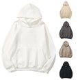 thumbnail image 1 of MEZZALL Sweatshirts For Women Solid Color Long Sleeve Hoodies Basic Loose Pockets Drop Shoulder Pullovers Tops Fall Daily Outdoor Vacation Travel, 1 of 4