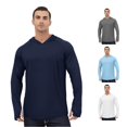 thumbnail image 1 of MEZZALL Sweatshirts For Men Solid Color Long Sleeve Hoodies New Ice Silk Sunscreen Jacket Summer Pullover Casual Clothing Basic Daily Outdoor Holiday Travel Tops, 1 of 5