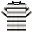 thumbnail image 1 of MEZZALL T-Shirts Boys Striped Short Sleeve Tee Casual Round Neck Drop Shoulder Summer Basic Tops Trendy Dailywear, 1 of 4