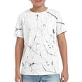 thumbnail image 1 of MEZZALL T-Shirts Summer Boys Graphic T Shirt Casual Short Sleeve Tee With Cartoon Print Comfortable Blend Tops Kids Birthday O-Neck Dailywear, 1 of 4
