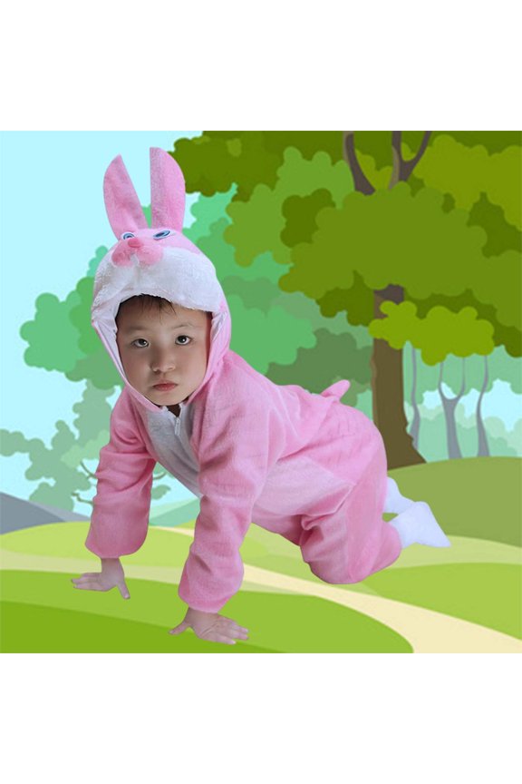 Toddler Animal Romper Jumpsuit For Boys Performance Stage Play Party Onesie Giraffe Chick Tiger Monkey Family Matching Breathable Long Sleeve O-Neck Spring Child One-Pieces