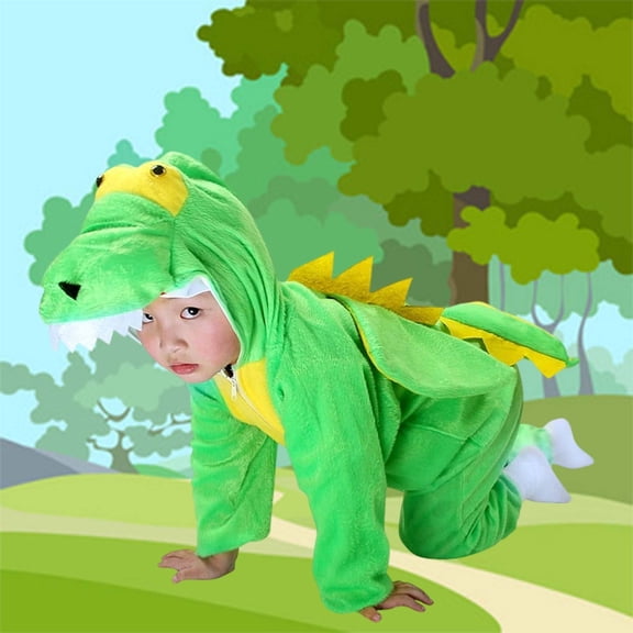 MEZZALL Toddler Animal Romper Jumpsuit For Boys Performance Stage Play Party Onesie Giraffe Chick Tiger Monkey Family Matching Cozy Long Sleeve O-Neck Spring Child One-Pieces