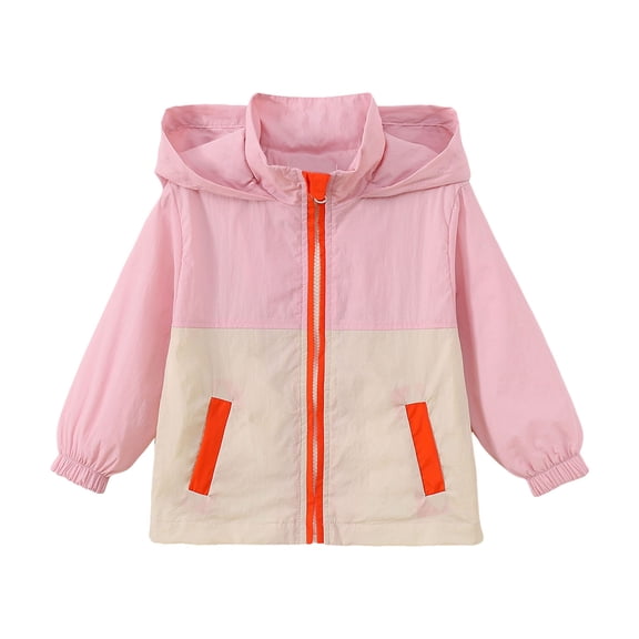 MEZZALL Toddler Baby Boys Girls Lightweight Windbreaker Jacket Casual Zip Up Jackets With Hooded 1-6 Years