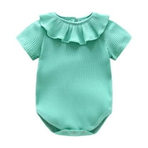 MEZZALL Toddler Baby Girls Bodysuits Soft For Newborn To 16 Months Comfortable Round Neck Romper Onesie For Daily Wear And Outdoor Activities Breathable Baby Wear