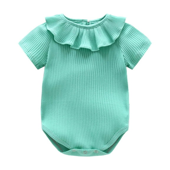 MEZZALL Toddler Baby Girls Bodysuits Soft For Newborn To 16 Months Comfortable Round Neck Romper Onesie For Daily Wear And Outdoor Activities Breathable Baby Wear