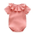 thumbnail image 1 of MEZZALL Toddler Baby Girls Bodysuits Soft For Newborn To 16 Months Comfortable Round Neck Romper Onesie For Daily Wear And Outdoor Activities Cozy Baby Wear, 1 of 2