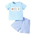 thumbnail image 1 of MEZZALL Toddler Boy Short Set Little Boy Clothes Casual CrewNeck Short Sleeve T-Shirt and Short Sets Summer Outfits 6M-4T, 1 of 6
