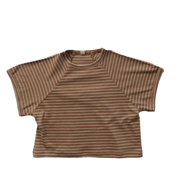 MEZZALL Toddler Boys Girls Short Sleeve Summer Casual Tops Beach Holiday Striped Shirts T Shirt Relaxed Fit Child Blouses Clothing