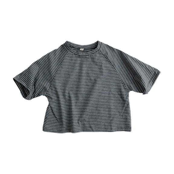 MEZZALL Toddler Boys Girls Short Sleeve T-Shirts Summer Casual Tops Beach Holiday Striped Shirts T-Shirt Tee Breathable Baby Wear