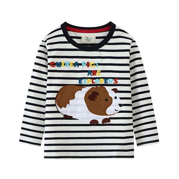 MEZZALL Toddler Boys Sweatshirts Long Sleeve Pullover Crewneck Shirts Cartoon Tee SporTee Tops For Kids, Black, 2-3 Years
