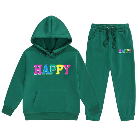 MEZZALL Toddler Fall Outfits for Girl Boy Long Sleeve Hoodie Top and Long Sweatpants Set Toddler Sweatsuit