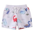 thumbnail image 1 of MEZZALL Toddler Girls Boys Kids Sport Cartoon Prints Casual Shorts Fashion Beach Cargo Pants Shorts, Light Gray, 12-24 Months, 1 of 6