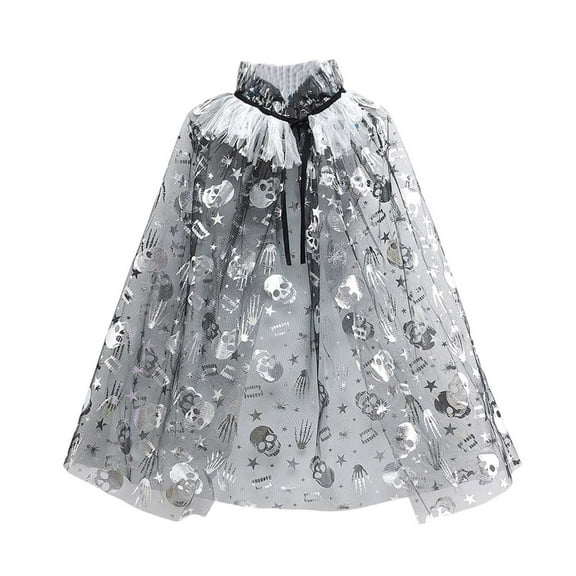 MEZZALL Toddler Girls Lace Up Cape Halloween Party Robe Kids Holiday Party Coat Infants Daily Wear Classic / 2-10 Years