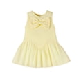 thumbnail image 1 of MEZZALL Toddler Girls Sleeveless Bowknot Floral Dress Dance Party Dresses O-Neck Solid Color Holiday Sundress, 1 of 8