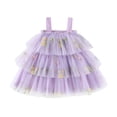thumbnail image 1 of MEZZALL Toddler Girls Sleeveless Holiday Party Birthday Tiered Mesh Dress Dance Party Princess Dresses 3-4 Years Classic Kids Sundress, 1 of 4