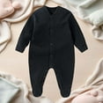 thumbnail image 1 of MEZZALL Toddler Jumpsuit Soft Bodysuit Front Snap Closure Home Wear Baby Boys Full Onesie With Built In Mittens And Non- Socks For Comfort Warmth Boho Long Sleeve O-Neck Spring Child One-Pieces, 1 of 3