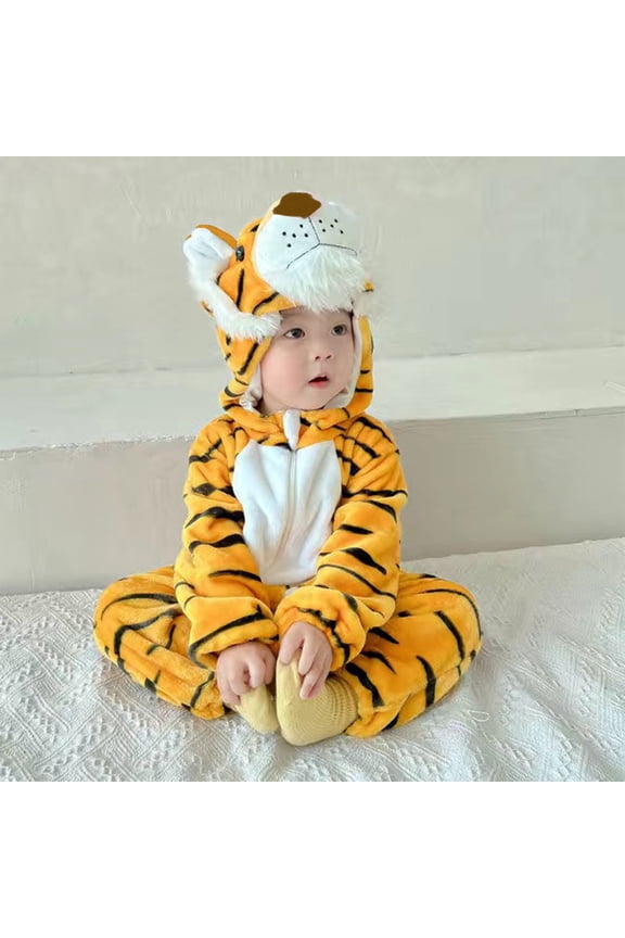 Toddler Jumpsuit Unisex Baby Cartoon Animal Onesie Home Wear Kids Rompers Fashionable Long Sleeve O-Neck Spring Child One-Pieces