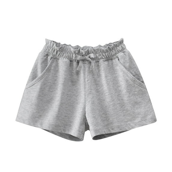 MEZZALL Toddler Kids Baby Boys Girls Jogger Shorts Summer Casual Solid Color Shorts Active With Pockets Leisure Baby Wear 12-18M