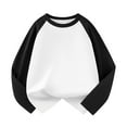 thumbnail image 1 of MEZZALL Toddler Kids Baby Girls Boys Long Sleeve T-Shirts Patchwork Baseball Tee Tops Cozy, 7-8 Years, 1 of 3