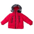 thumbnail image 1 of MEZZALL Toddler Kids Baby Girls Boys Winter Coats Thicken Collar Hoodie Down Jacket Windproof Snowsuit Clothes Outerwear Cute Dailywear, Red, 2-3 Years, 1 of 7