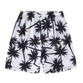 thumbnail image 1 of MEZZALL Toddler Kids Beach Swim Trunks Swimwear With Flat Waistband Boys Girls Summer Surf Shorts For Pool & Ocean, White, 5-6 Years, 1 of 6