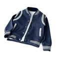 thumbnail image 1 of MEZZALL Toddler Kids Boys Girls Casual Jacket Coat Long Sleeve Outerwear Baseball Coat Windbreaker Outfits Cute, 6-7 Years, 1 of 4