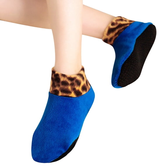 MEZZALL Toddler Kids Boys Girls Winter Warm Cartoon Lined Leopard Non- Home Indoor Thermal Socks Versatile, 2-4 Years